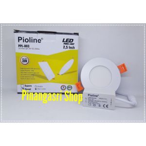 Lampu Downlight LED Pioline 3W Bulat Slim 3Watt 3 watt LED Panel Downlight Round 2.5 inchi IB