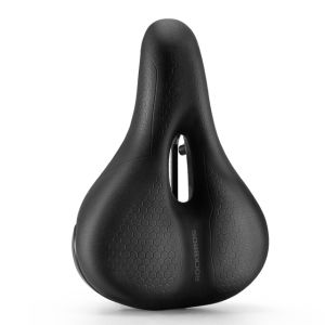 ROCKBROS Hollow Bicycle Saddle Breathable Men Women MTB Road Bike Saddle Memory Foam Shock Absorbing Comfortable Big Bike Seat