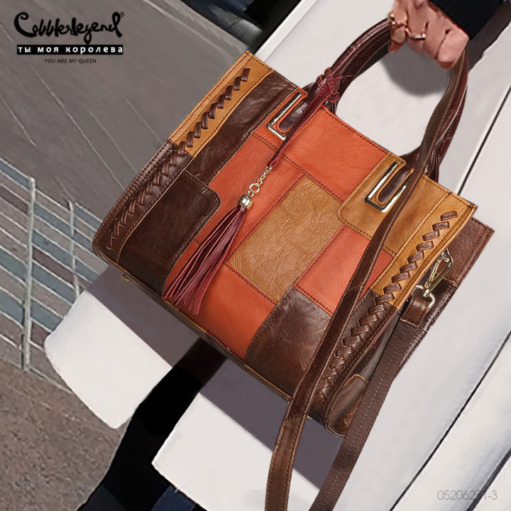 Cobbler Legend Hand bag Genuine Leather Women's Handbags Ladies Cowhide  Tote Bag Satchel Briefcase Women Messenger Bags