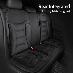 DECALE Non-slip Car Leather Cushion Soft Universal Auto Seat Cushion Comfortable Cotton Ventilated Four-season Cushion Automobile