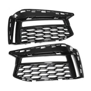 Pair Interchangeable Left Right Fog Grille Inserts High Airflows Designs Waterproof Fog Light Cover for Automotives