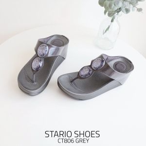 Stario ♦️ พร้อมส่ง ส่งไว รุ่น CT806 ส้นสูง 2.5 นิ้ว แบรนด์แท้ รองเท้าผู้หญิงแฟชั่น รองเท้าแตะ รองเท้าฟิตฟอป รองเท้าเพื่อสุขภาพ ใส่สบายเท้า