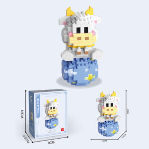 MEKANSM Mini Bricks Shio Cina Susunan Balok 12 Chinese Zodiac Bricks Block Mainan  Anak Kado Goodies Decor