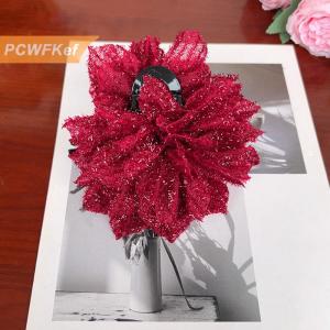 【PCWFKef】 Hoa Hồng Lưới tua phụ kiện quần áo thời trang ngọt ngào