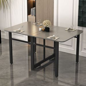Space Saving Dining Table Extendable Dining Table Folding Kitchen Table Solid Wood Mobile Retractable 餐桌