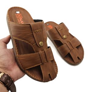 Dép Quai Ngang Nam Da NDK Cao Cấp Kiểu Phối Đặc Biệt May Quai Chắc Chắn Bao Đi Mưa N.RS