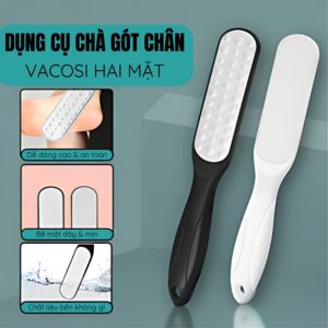 CÂY CHÀ GÓT CHÂN 2 MẶT COMBO 2 CÁI - DỤNG CỤ CHÀ CHÂN TẨY DA CHẾT MÀI GÓT CHÂN CHAI SẦN NỨT GÓT