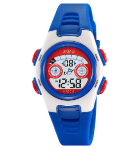 Jam Tangan Digital Anak SKMEI 2309 WHITE BLUE WATER RESIST 30M