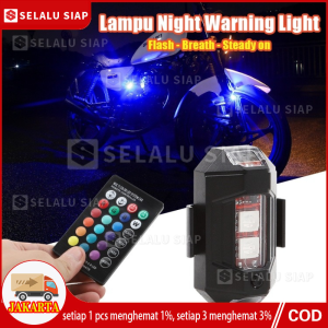 Lampu LED KEDIP PESAWAT Strobo 7 Warna Universal Anti Tabrakan Motor Mobil Drone RGB AIRCRAFT PLANE USB TAHAN AIR MODE CUSTOM WATERPROOF SPORTS CAR SPORT MEWAH
