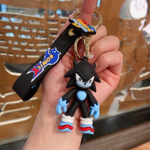 Sonic Cartoon Keychain Cute Doll Bag Pendant Car Key Ring Charm Creative Gift for Kids Ladies
