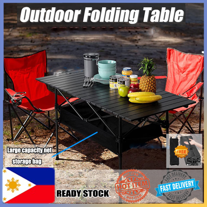 Outdoor Portable Folding Table Aluminum Alloy Camping Dining Table