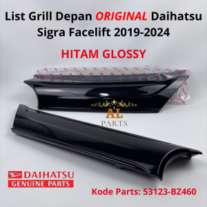 List Grille Depan Original DAIHATSU Sigra Facelift 2019 2020 2021 2022 2023 2024 kode part 53123-BZ460/ List Moulding Grill Sigra Facelift 2019 2020 2021 2022 2023 2024 Black Glossy
