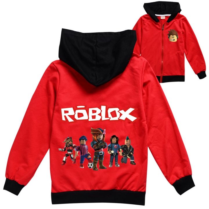 COD Boys Cartoon Hoodies Sweatshirts ROBLOX Sleeve Zip Printed Kids ...