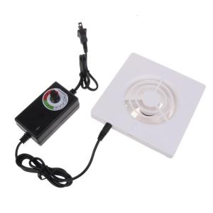 Inline Inline fan hâm mộ 75mm thông gió intake Boosters Bộ lọc Quạt Duct Kit 4W intake Fan Blower Công suất tốc độ có thể điều chỉnh