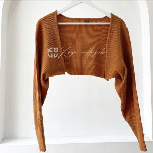 Koyu HIjab Outer Knit Rajut Premium Bolero Areta
