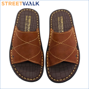 Streetwalk Footwear Marikina Sandals & Leather Slippers for Men Marikina Slippers for Boys Round Toe Sandals for Men & Tahi na Sandals Balat na Sandals for Men Original & House Slippers for Men & Tsinelas Panglalalaki Tsinelas for Men (Code: VER-01