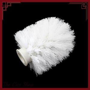 [The Cici Shop] White Toilet Brush Head Holder Replacement Bathroom WC Cleaning Brush Head