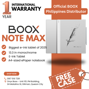 BOOX Note Max 13.3 E-ink Tablet with stylus 6GB RAM 128GB storage eink - Official Distributor of BOOX with FREE CASE