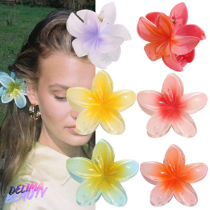 Jedai Jepit Bunga Kamboja Bali Frangipani Hair Clip Aksesoris Wanita Pantai Beach Style RB002
