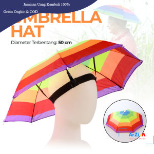 Topi Model Payung Umbrella Hat - W655 - Multi-Color