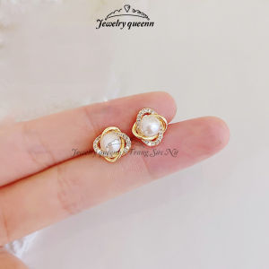 Khuyên Tai Thiết Kế Cá Tính Trẻ Trung Hợp Thời Trang Bông Tai Nữ Mạ Vàng B30V6 | Jeweley Queenn