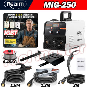 REAIM ตู้เชื่อม ตู้เชื่อมไฟฟ้า ตู้เชื่อม MMA/MIG/TIG 3ระบบ เครื่องเชื่อม Mini Inverter IGBT ตู้เชื่อมอาร์กอน ไม่ต้องใช้ก๊าส CO2 ตู้เชื่อมไฟฟ้า