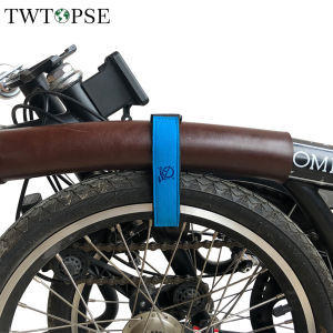 TWTOPSE Bicycle Frame Wheel Fixed Strap For Brompton Folding Bike 3SIXTY PIKES Binding Belt Hook Loop Cycling Pants Strap 1 Pair