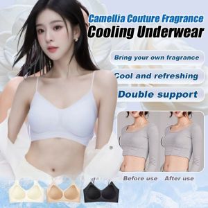 【FAMMY FAEY】Herbal Underwear Summer Hot-Selling Ultra-Thin Underwear for Women Camellia Fragrance Underwear Soft Support Breathable Gathered Chest山茶花香型内衣