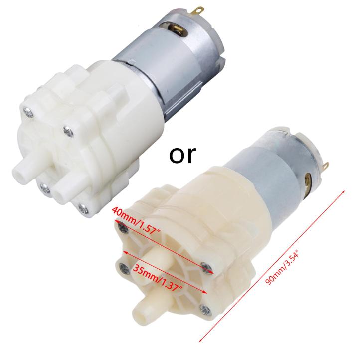 2-Pack Mini Diaphragm Water Pump Spray (WPS12 E37) - DC 3V/3.7V/6V Operation - Ideal For Small Projects