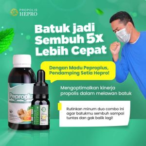 Propolis Hepro Paket Rekomendasi ( Beli 2 Gratis Madu Peproplus ) - Membantu Atasi TBC Lebih Cepat