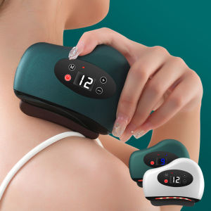 1Pcs Electric Guasha Massager Hot Stone Heating Vibration Scraping Board Neck Back Massage Face Skin Wrinkle Lift Tool Protable