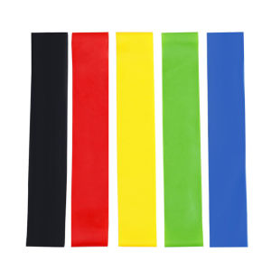 5Pcs/Set Yoga Resistance Rubber Bands Bodybuilding Elastic Bands Pilates Gym Workout Bands Expander Belt Fitness Equipment Pink