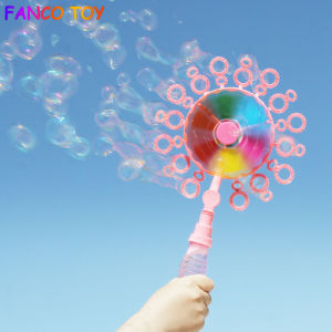 Bubble Windmill Blower Toy Kids Magic Wand Creative Soap Bubble Machine Fun Bubble Water Soft Bullet Blaster Outdoor Toys for Girl