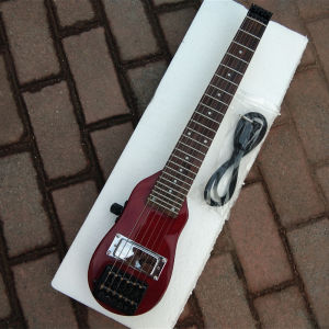 Red Mini 6 Strings Headless electric guitarAsh Body 24 Frets Rosewood Fingerboard Scale length 490mm Fixed Bridge BJ390