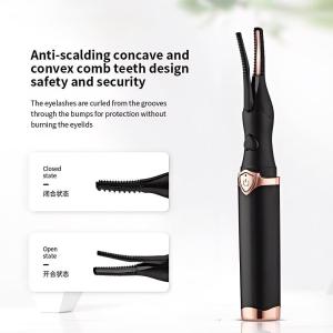 GROLEO Electric Eyelash Curler Heated Lash Curler USB Charging Long Lasting Curl Auto Temp Control