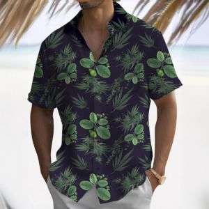 ZEEMIN  New Summer Mens Shirt 3d Beach Flower Print Hawaiian Shirts For Men Beach Casual Short Sleeve Shirts Loose Oversized Man Tops