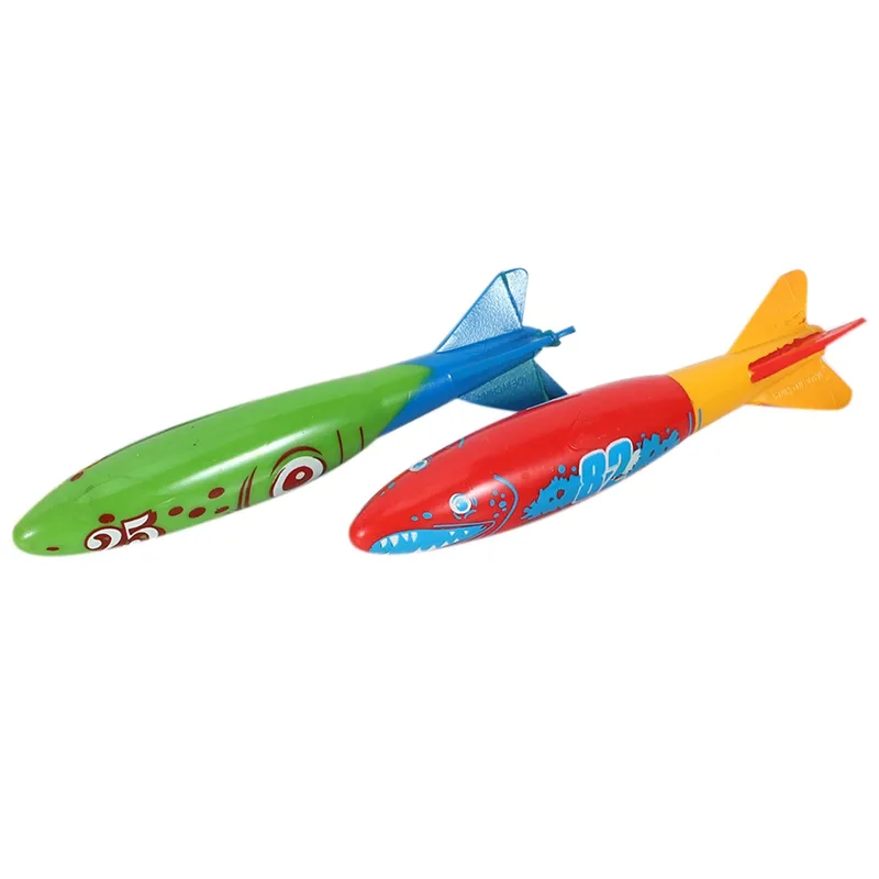 4X Underwater Diving Toys Torpedo Rocket Throwing Swimming Pool Game Toy  Kids