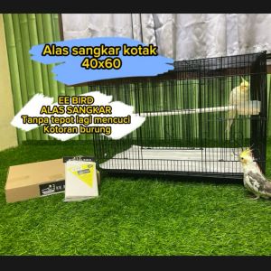 EE BIRD / alas sangkar kandang kotak besar ukuran 60 cm x 40 cm
