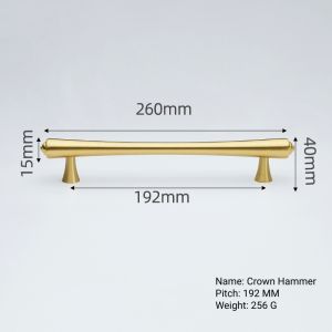 Homepeas® Gold Furniture Handle Brass Knobs European T Bar Handles Drawer Pulls Kitchen Cabinet Knobs Handles Hardware