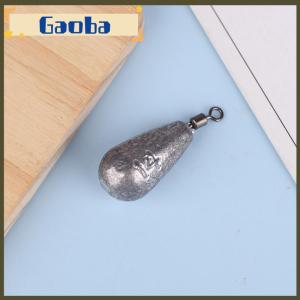 gaoba 10pcs Lead Sinker Reverse Fishing Lead Rotating Eight-shaped Ring Fishing Lead Sinker Sliding Lead Water Drop Lead Sinker