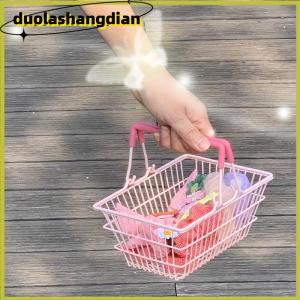[Duola] Mini Storage Basket Desktop Finishing Cosmetics Jewelry Storage For Girl Dormitory Desktop Organization Container Baskets