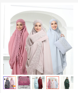 Mukena Dewasa Khadijah Free Tas Bordir Katun Pasteleena Jumbo adem Premium Mewah Elegan Siti Khodijah