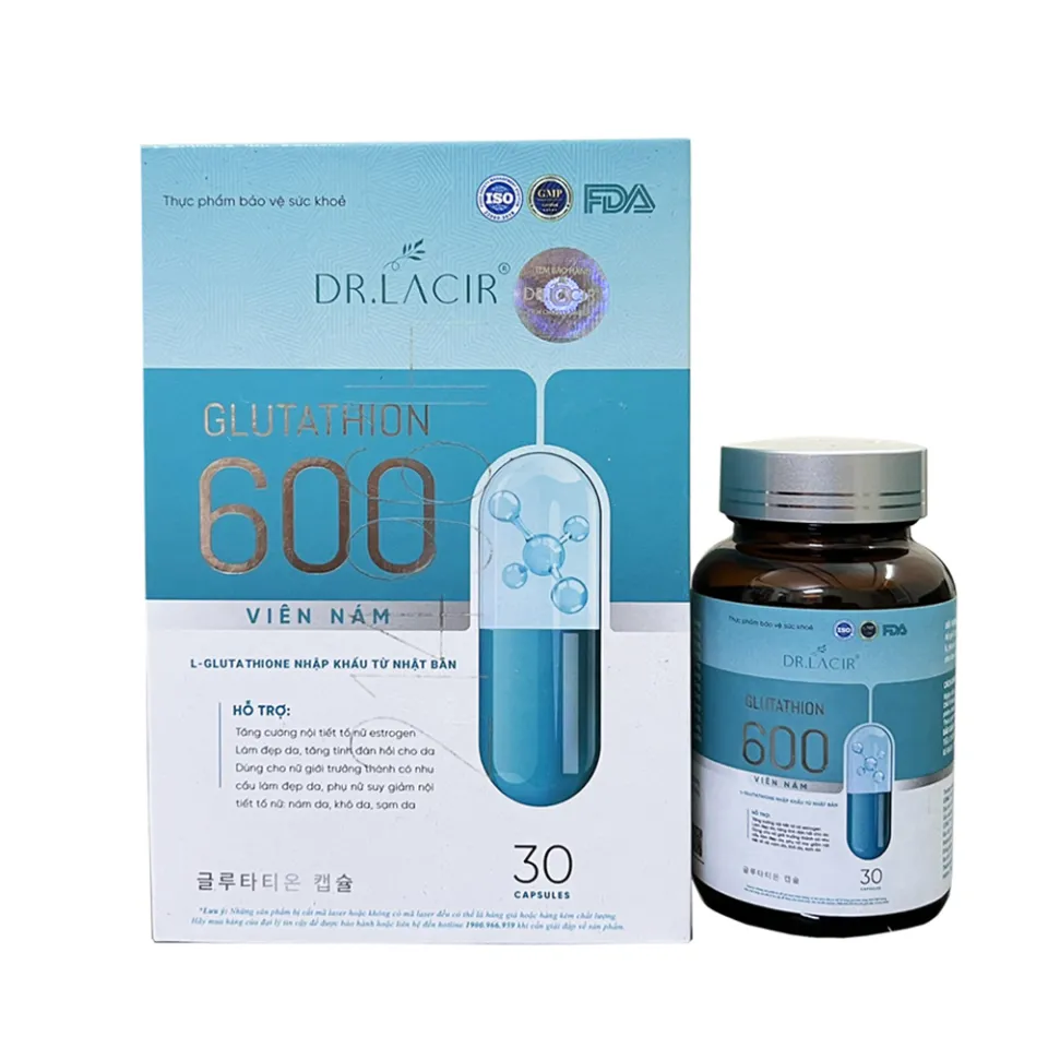 thuc glutathione 600 Glutathion 600mg Pharbaco 1 l 1 ng dung mi Bt pha tim v dung