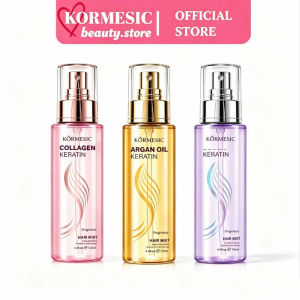 Hair Serum Keratin Collagen Hair Oil Spray for Dry Frizzy Damaged Hair Anti Frizz Moisturizing Smoothing Hair Mist Frizz Control Smooth Shine Leave In Hair Serum Daily Hair Care Spray for Rough Dull Hair Women Men 120ML