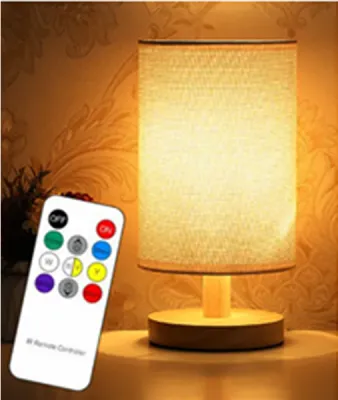 UORRIS Wooden Bed Lamp LED Lampu Tidur Meja Table Night Light Bedside Decor Desk Lights