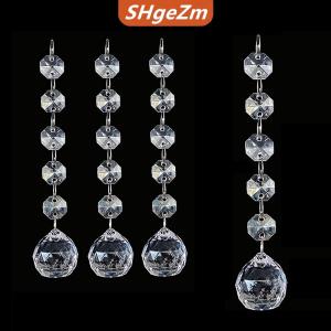 [COD] SHgeZm 10pcs Acrylic Pha lê hạt Mặt Dây chuyền vòng hoa đèn chùm treo bên trang trí đám cưới Bảng centerpieces Rèm DIY