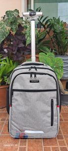 กระเป๋าเป้ล้อลาก 2ล้อสูง 19" กระเป๋าเดินทางล้อลาก ถือขึันเครื่องใส่โน๊ตบุ๊คได้พร้อมส่ง>ส่งฟรีไม่ต้องใช้โค้ด<