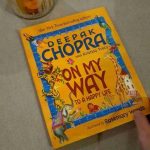 [ PRELOVED ]ON MY WAY TO A HAPPY LIFE DEEPAK CHOPRA Childrens Self Esteem Hardcover