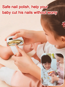 New electric nail clipper and grinder 2-in-1 household manicure and pedicure tool anti-pinch design suitable for babies and the elderly.