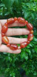 💃🌺💃Vòng tay nữ đá mã não đỏ vân phối kiểu hạt lu thống hạt tròn size hạt lu 13mm màu đỏ đậm nhạt vân tự nhiên nữ mệnh hoả mệnh thổ đeo may mắn rẻ xinh đẹp có 299k / 1 chiếc ạ